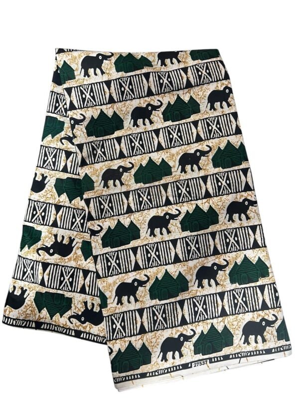 Tecido Africano Estampado Real Wax Referência: KH 0003B