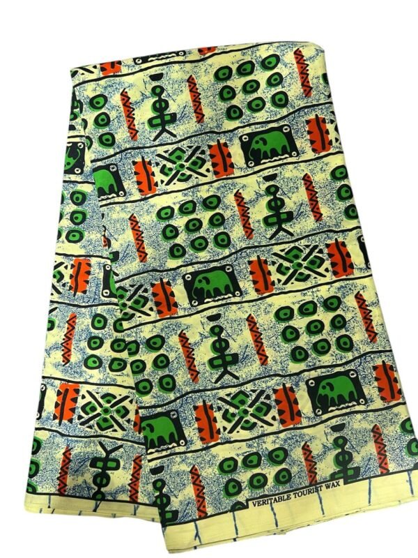 Tecido Africano Estampado Real Wax Referência: KH 0006B