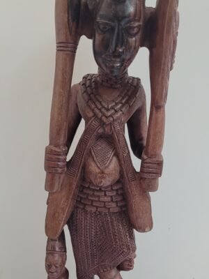Estatueta Africana De Ebano