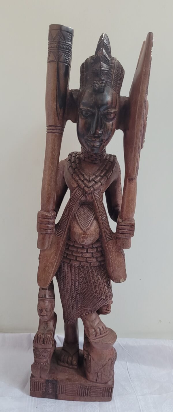 Estatueta Africana De Ebano