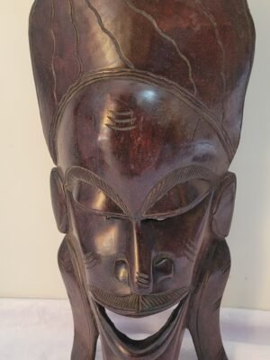 Escultura Africana De Madeira para parede