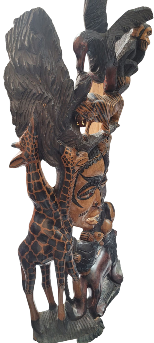 Escultura de Madeira para Decoração,Espírito da Floresta - Imagem 4