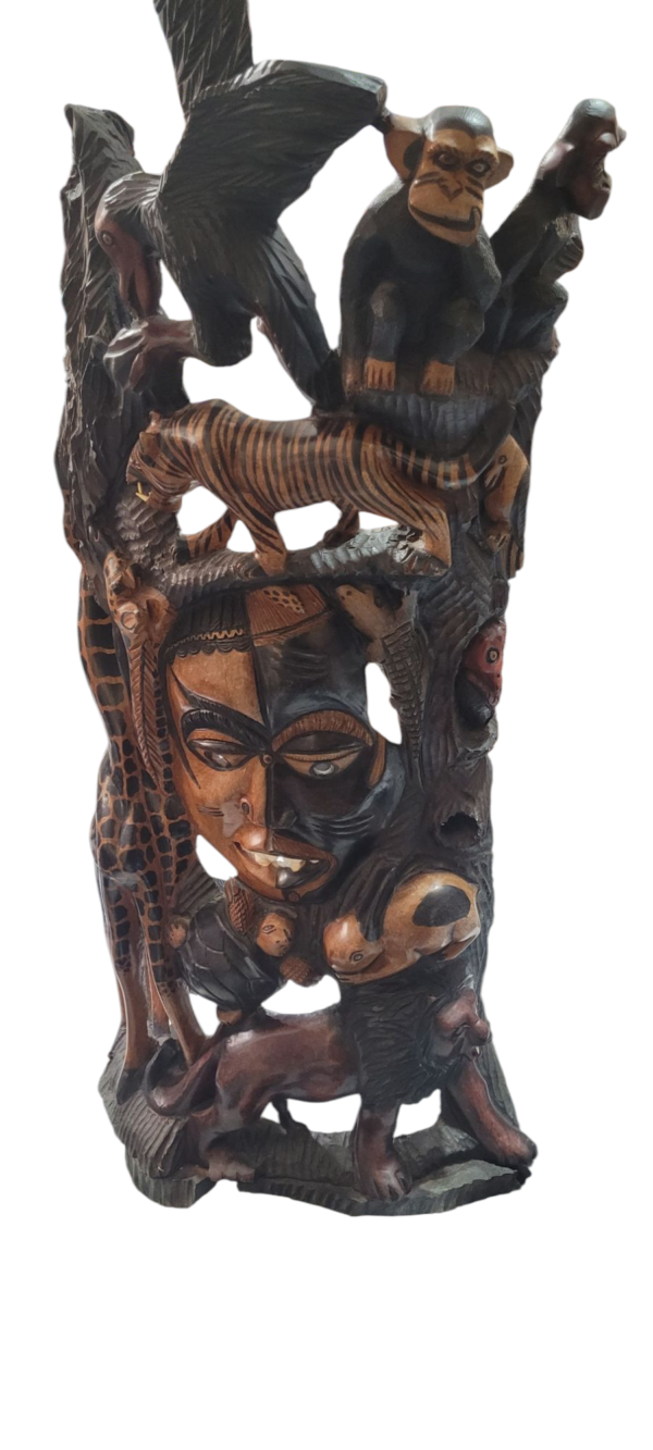 Escultura de Madeira para Decoração,Espírito da Floresta - Imagem 2