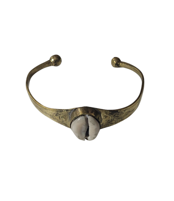 Bracelete de Bronzo africana com Búzio