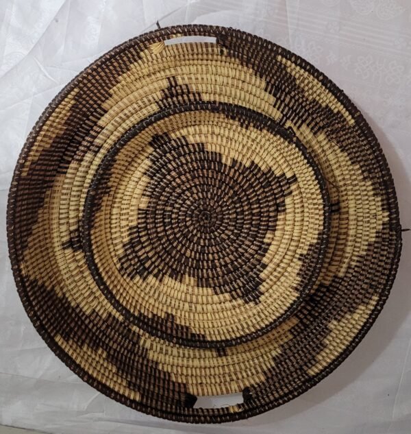 Conjunto de 2 Bandeja Decorativa de Palha