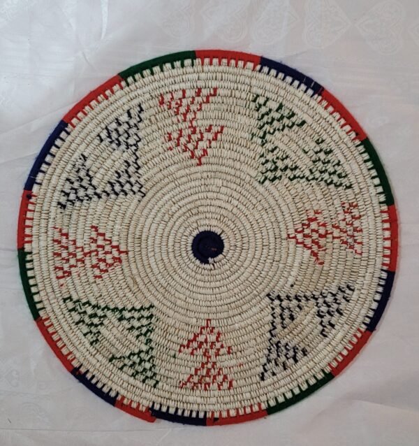 Cesta de palha Decorativa 30cm - Imagem 3