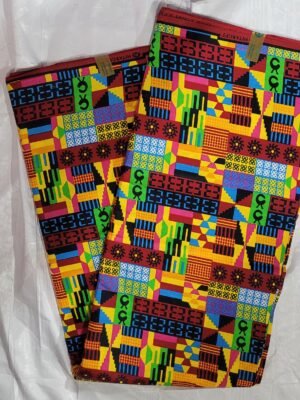 Tecido Africano Estampado Real Wax Referência: KH 0021A