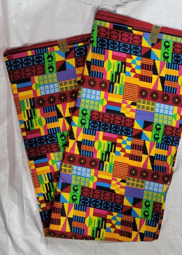 Tecido Africano Estampado Real Wax Referência: KH 0021A