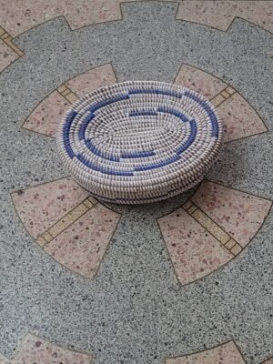 Cesto de Caixa decorativa de Palha Africana