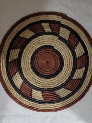 Cesta de parede de palha 38cm