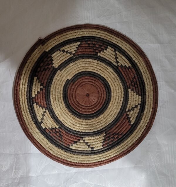 Cesta de parede de palha 38cm